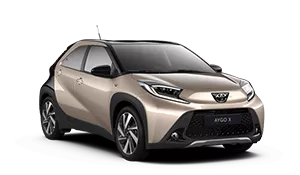 Béžová Toyota Aygo X
